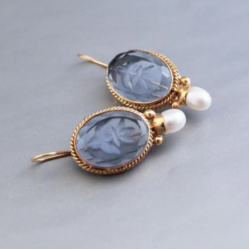 Vintage Sophia klassieke parel oorbellen