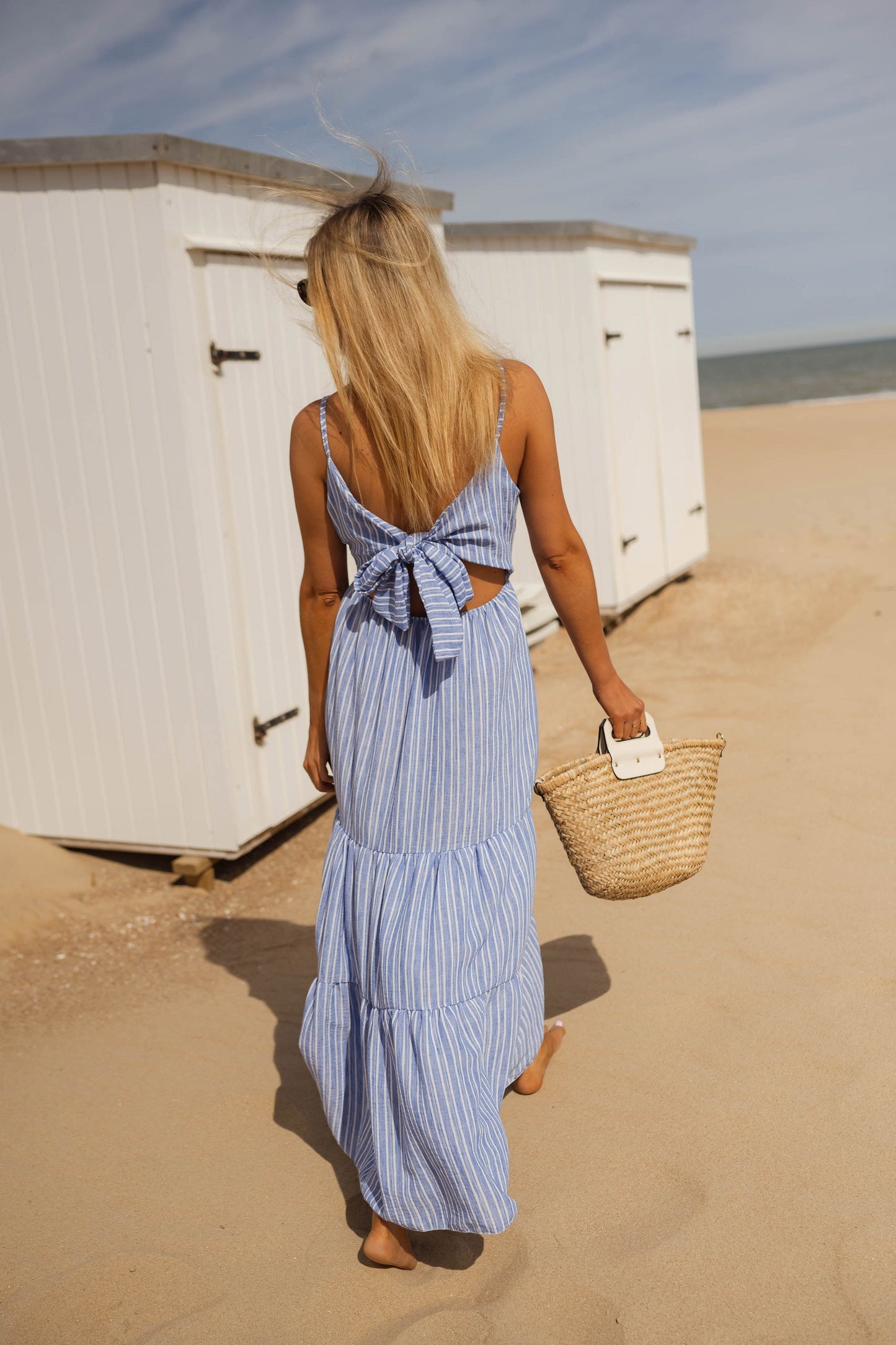 Jana™ | Licht zomerjurkje met open rug