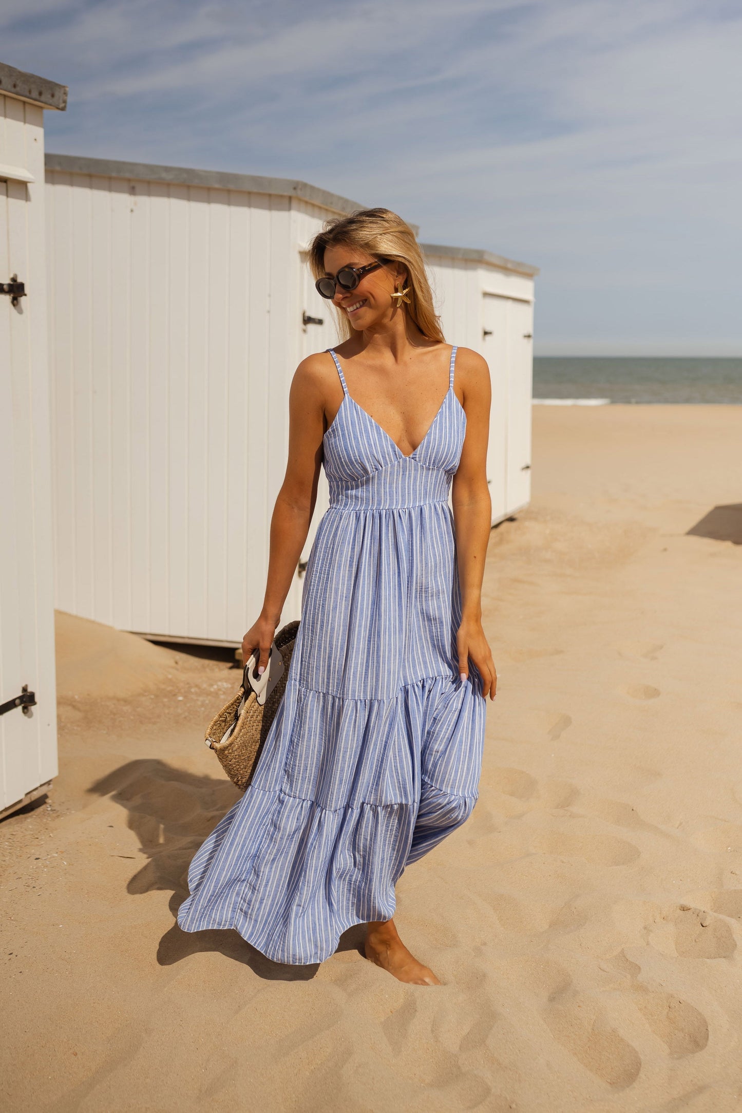 Jana™ | Licht zomerjurkje met open rug