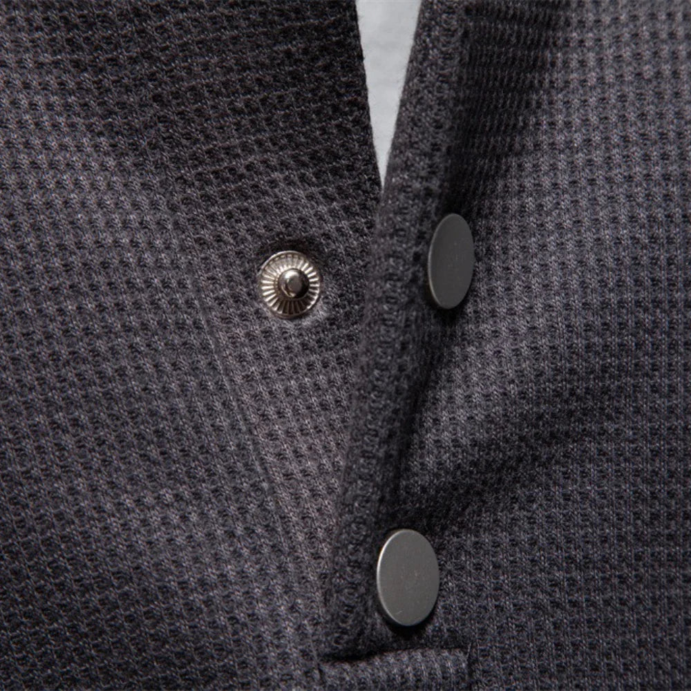 Jongman™ | Fleece Gevoerd Sweatshirt Met Knoopdesign