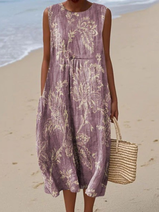 Mia | Bloemen Midi Jurk