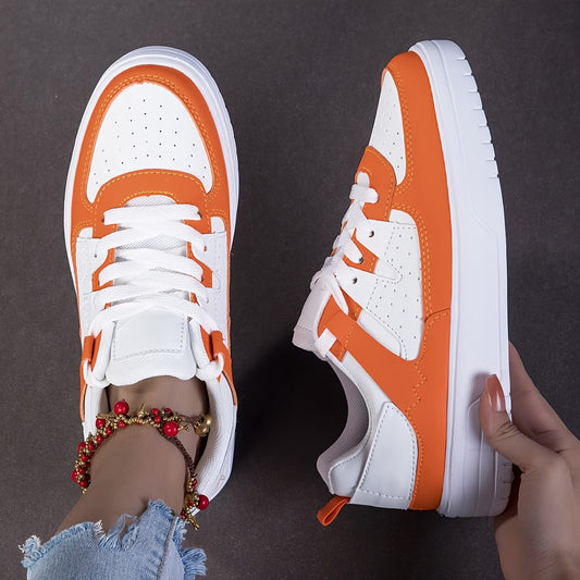 Jongman | Royal Orange Court Sneakers