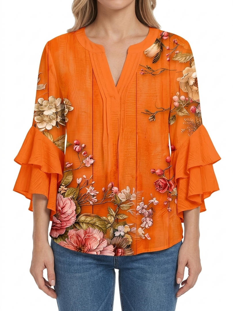 Floriana | Elegante Ruffle Blouse