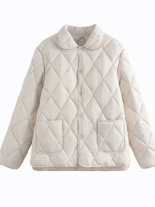 Liora | Gewatteerde Ruitjesjas