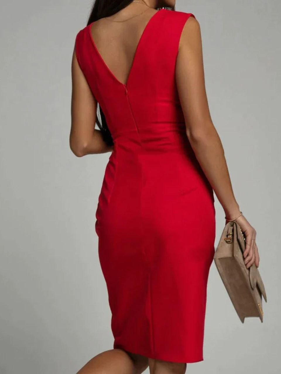 Victoria™ | Jurk met V-hals en vrouwelijke finesse