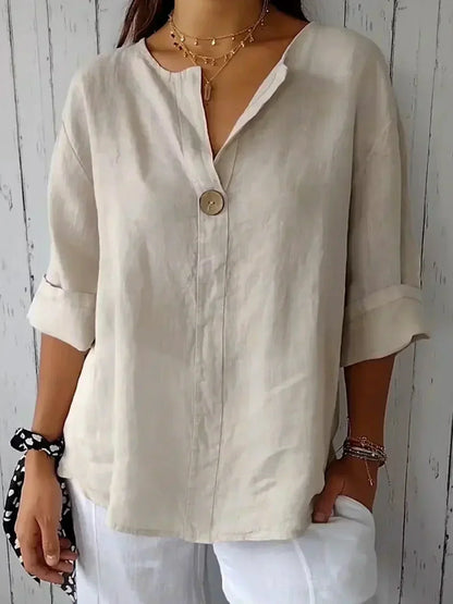 Luna™ Casual V-Hals Blouse