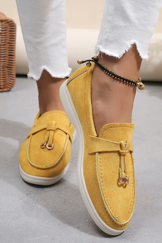 SASKIA | ELEGANTE LOAFERS MET GEKNOOPTE STIKSEL