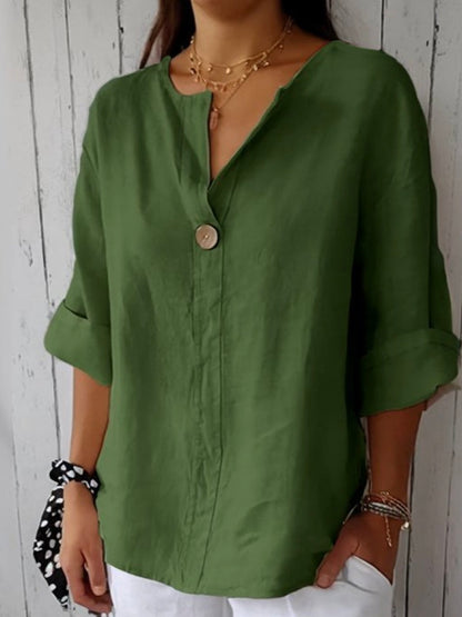 Luna™ Casual V-Hals Blouse