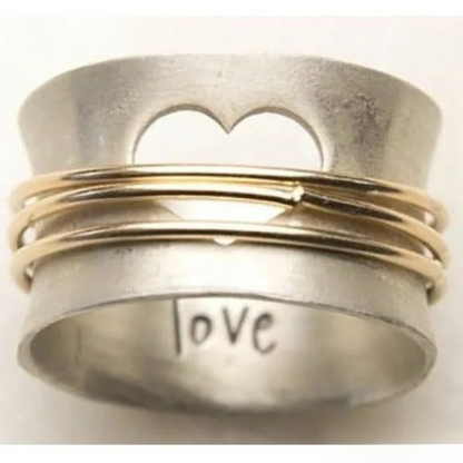 Vintage kostbare liefdesring