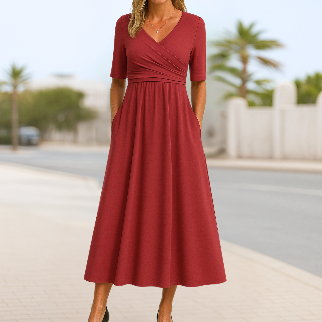Monique™ | Korte Mouwen Kruisjurk