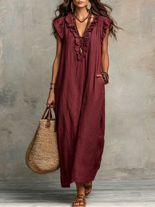Lotte | Comfortabele Lange Zomerjurk