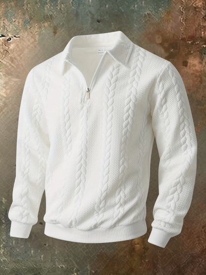 Julian | Stijlvolle Heren Trui met Kabelpatroon