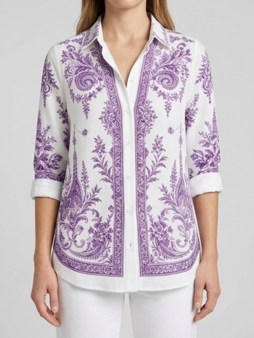 Luna | Elegante Paisley Blouse