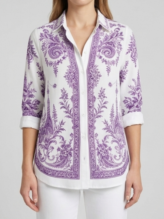 Luna | Elegante Paisley Blouse