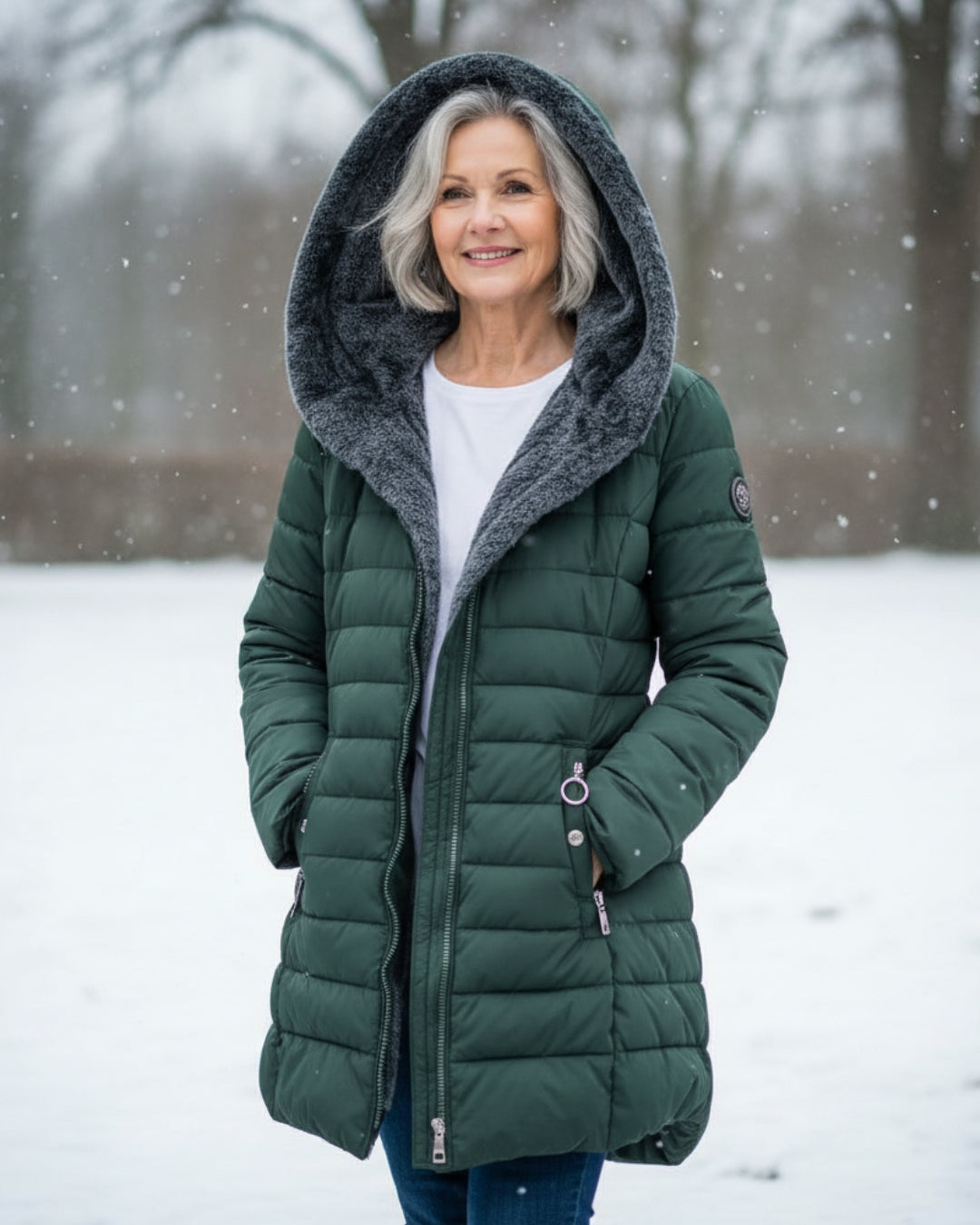 Joanna | Met fleece gevoerde stijlvolle winterjas