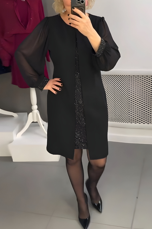 Mara | Jurk met Sheer Mouwen