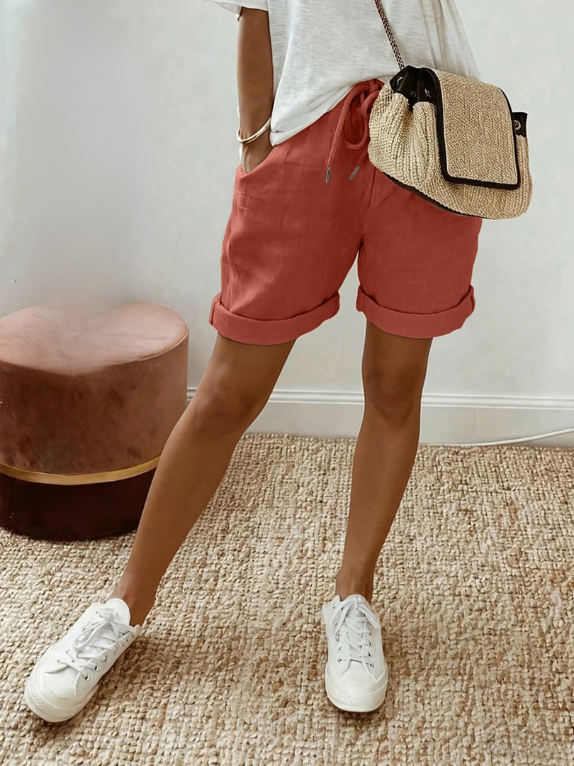 Eva | Comfortabele Linnen-Look Shorts