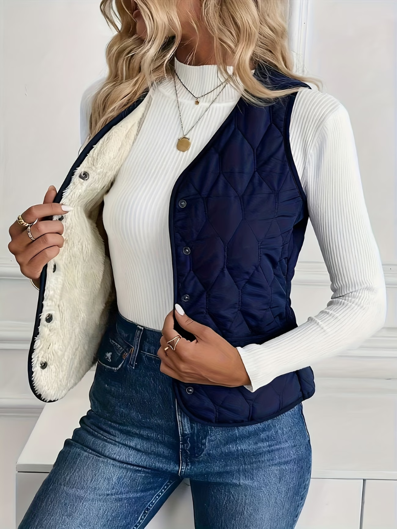 Sofie | Gequilt Teddy Gilet