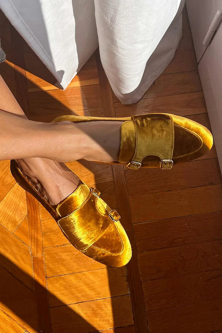 MARTINE | TRENDY GELE LOAFERS MET GESP