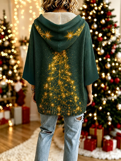 Noelle | Comfortabele Kerst Gebreide Hoodie Sweater