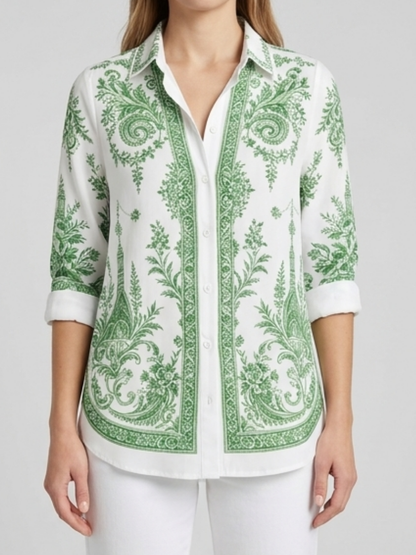 Luna | Elegante Paisley Blouse
