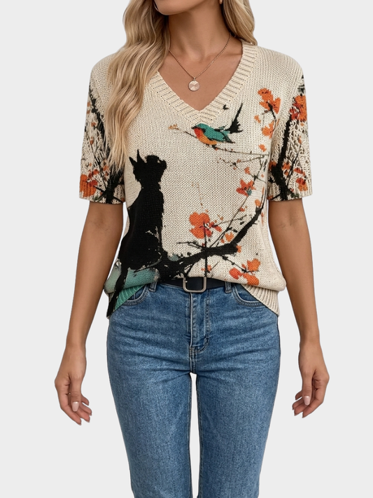 Chloe | Artistic Knitwear Top