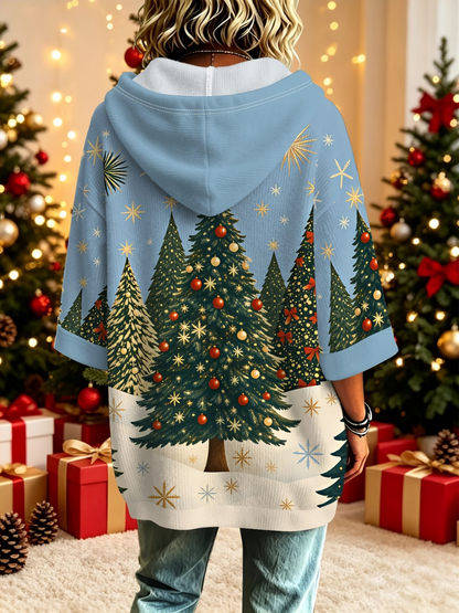 Sophie | Comfortabele Kerst Gebreide Hoodie Sweater