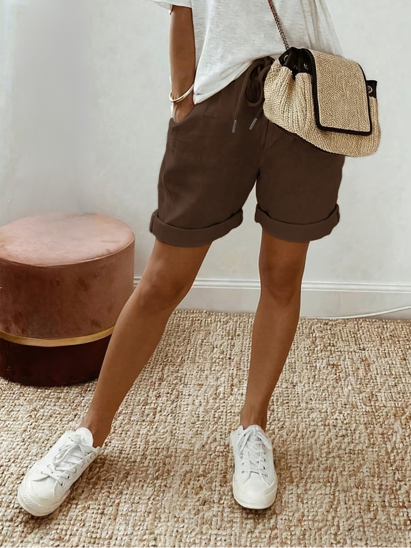 Eva | Comfortabele Linnen-Look Shorts