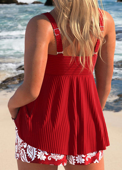 Trendy Patchwork Tribalprint Grijze Tankini I Laatste dag 80% korting!