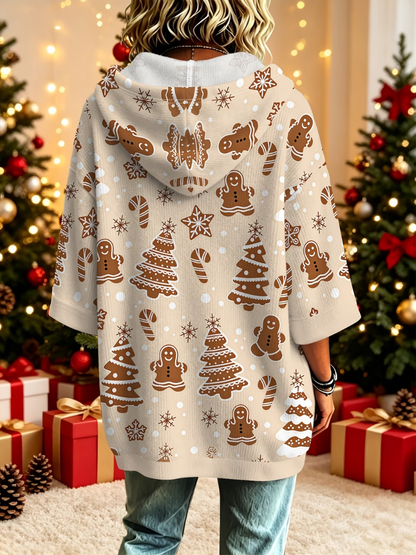 Chloe | Comfortabele Kerst Gebreide Hoodie Sweater
