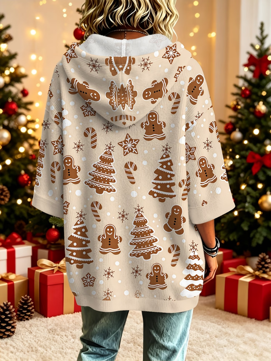 Chloe | Comfortabele Kerst Gebreide Hoodie Sweater