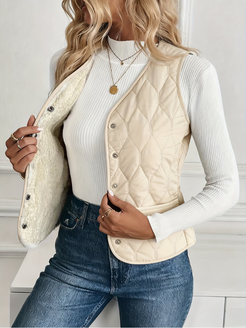 Sofie | Gequilt Teddy Gilet