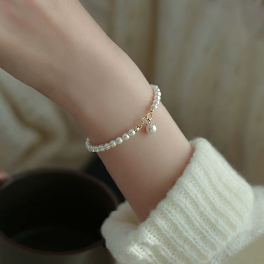 Luxe Zilveren Armband met Zoetwaterparels