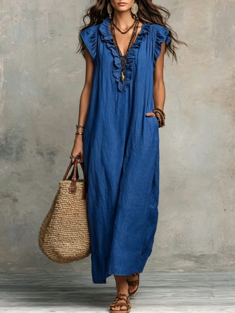 Lotte | Comfortabele Lange Zomerjurk