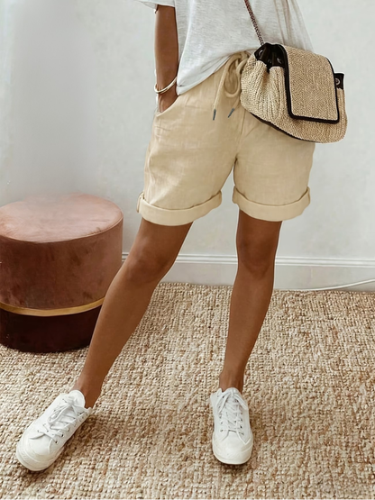Eva | Comfortabele Linnen-Look Shorts
