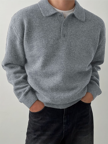 Olivier | Luxe Heren Polo-Sweater