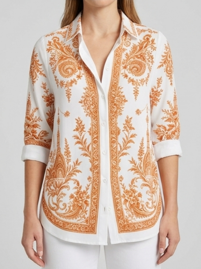 Luna | Elegante Paisley Blouse