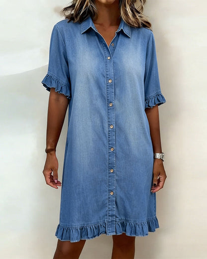 Jongman Mode® | Comfortabele Denim Jurk