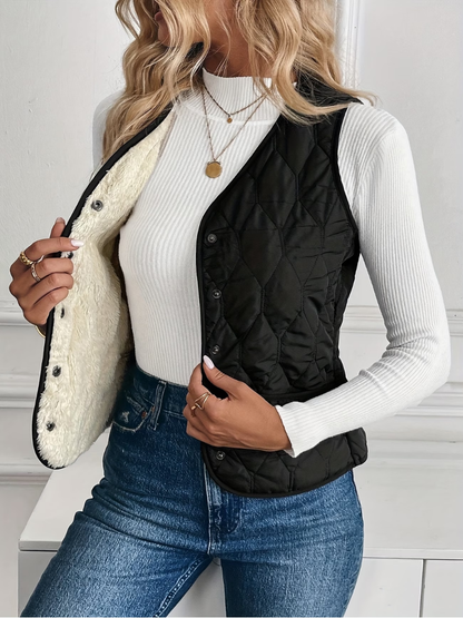 Sofie | Gequilt Teddy Gilet