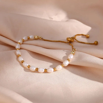 Vintage Natuurlijke Parel Armband