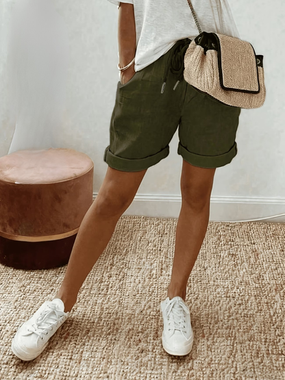 Eva | Comfortabele Linnen-Look Shorts