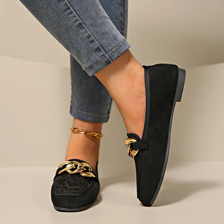 NATHALIE | ELEGANTE LOAFERS MET KETTINGVERSIERING