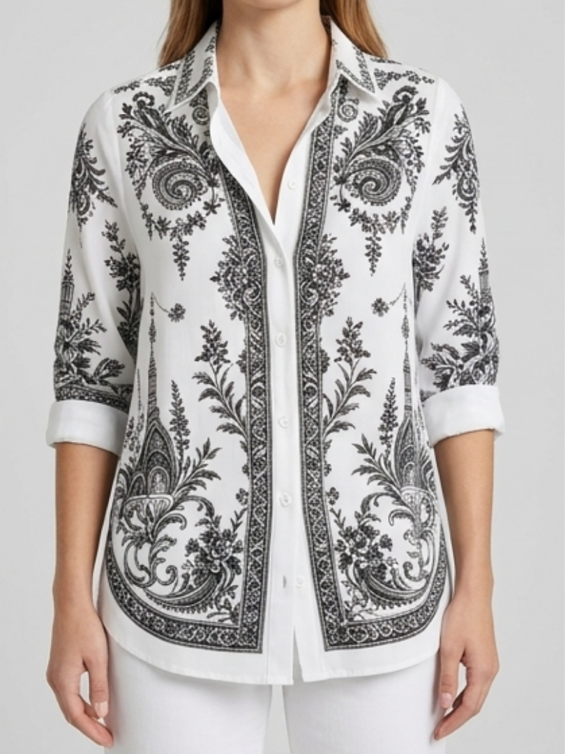 Luna | Elegante Paisley Blouse
