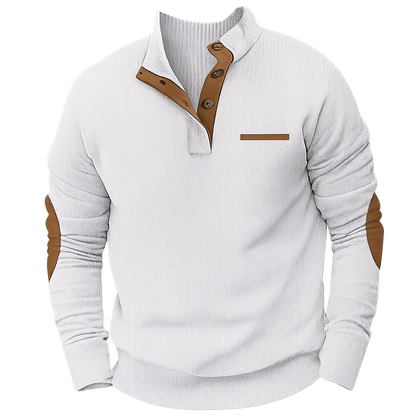 Bellonaro - Nette Heren Trui met Quarter Button