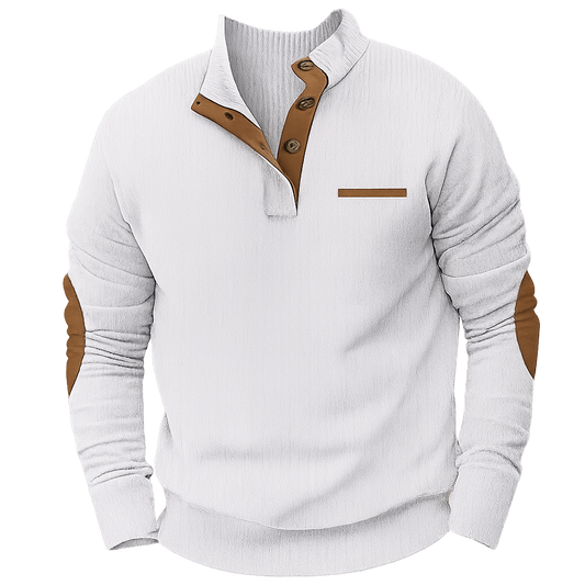 Bellonaro - Nette Heren Trui met Quarter Button