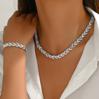 Claudine | Handgemaakte visstaart hanger en armband
