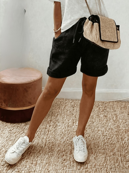 Eva | Comfortabele Linnen-Look Shorts