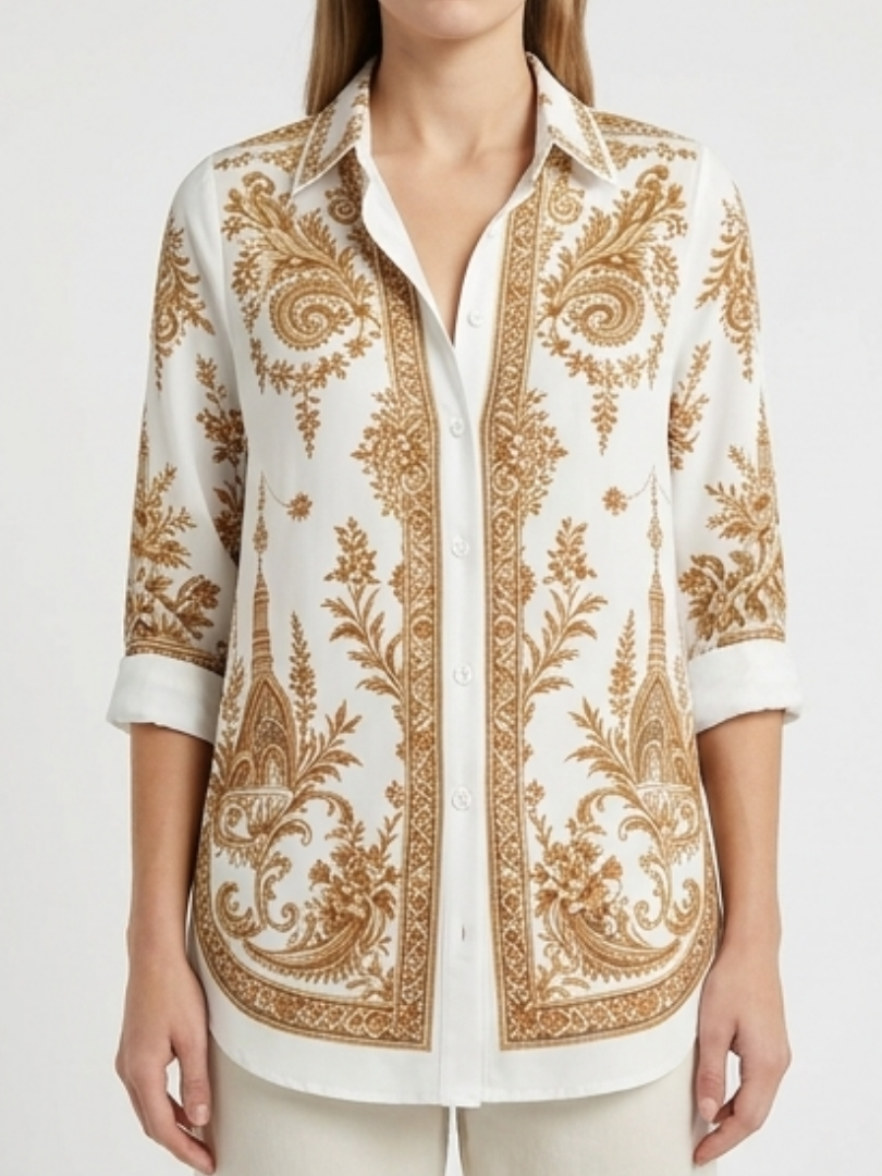 Luna | Elegante Paisley Blouse