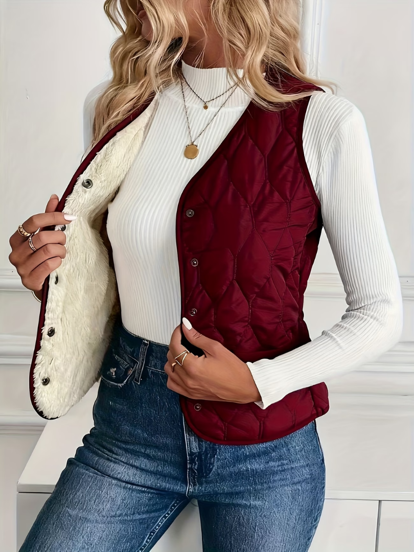 Sofie | Gequilt Teddy Gilet