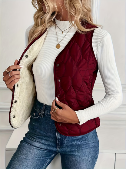 Sofie | Gequilt Teddy Gilet